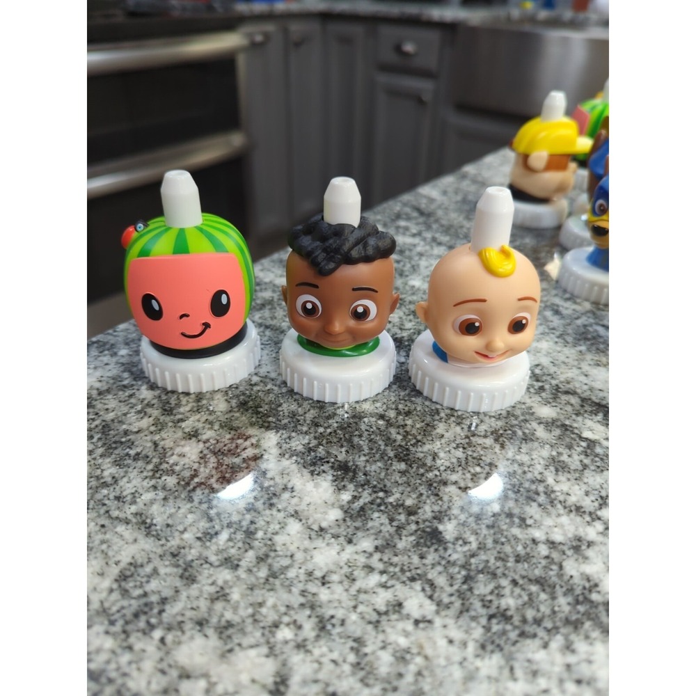 Good 2 Grow Juice Toppers Cocomelon Character Juice Sippy Lids